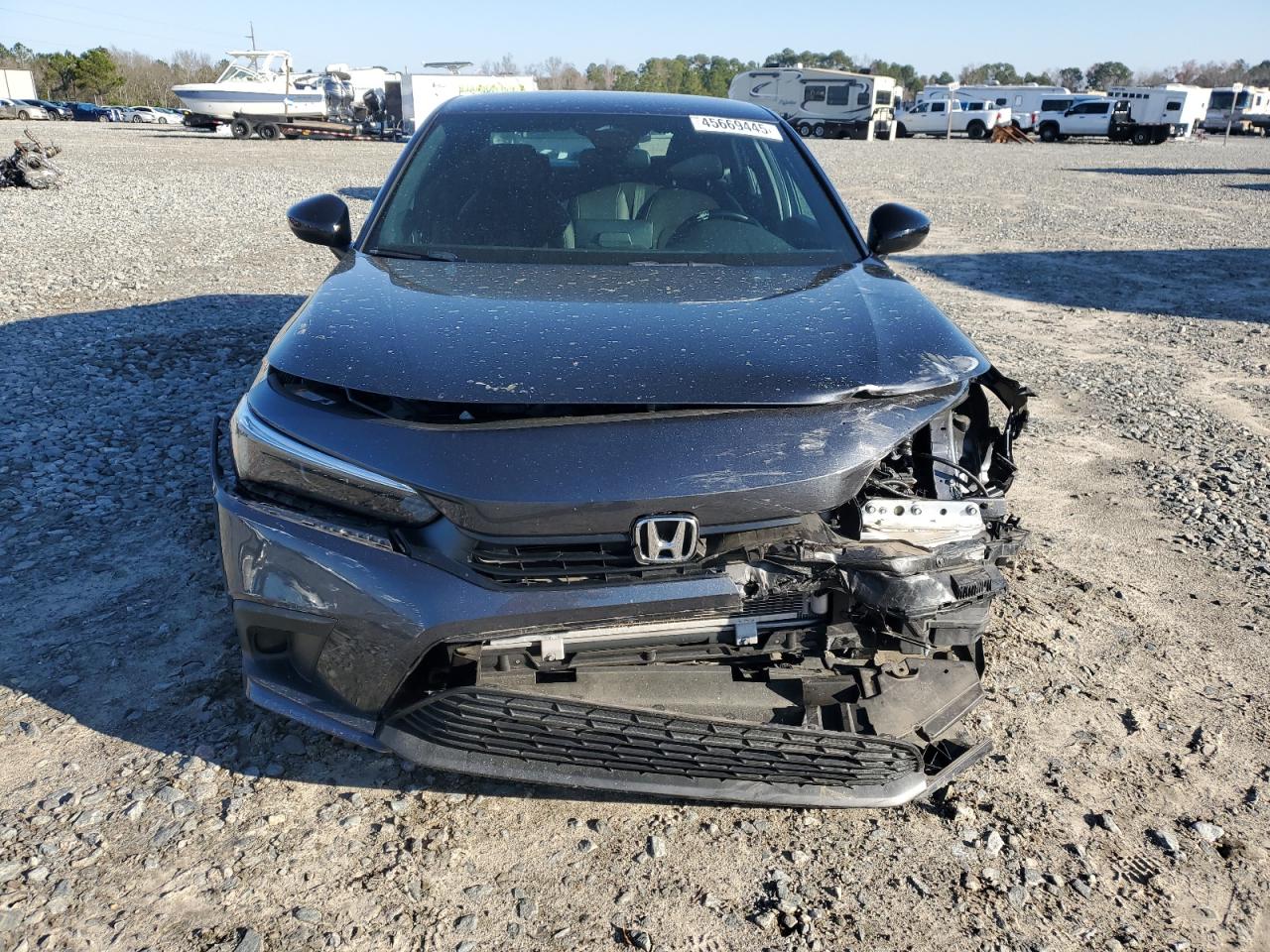 2022 Honda Civic VIN 2HGFE2F56NH573984 Copart auction photo, front end / side damage thumbnail 5