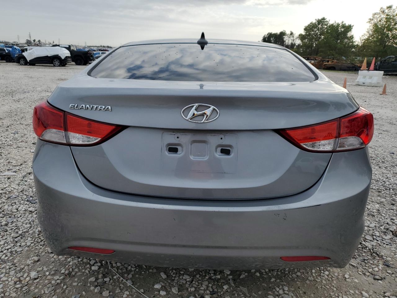 2013 Hyundai Elantra VIN KMHDH4AE4DU735621 Copart auction photo, front end / undercarriage damage thumbnail 6