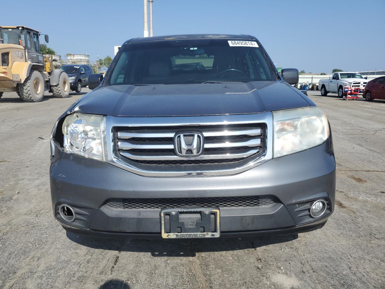 2013 Honda Pilot VIN 5FNYF3H52DB004609 Copart auction photo, front end / hail damage thumbnail 5