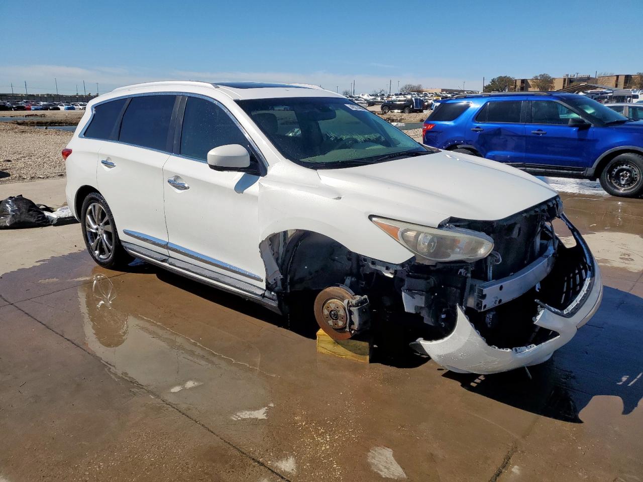 2013 Infiniti JX VIN 5N1AL0MN2DC336752 Copart auction photo, front end damage thumbnail 4