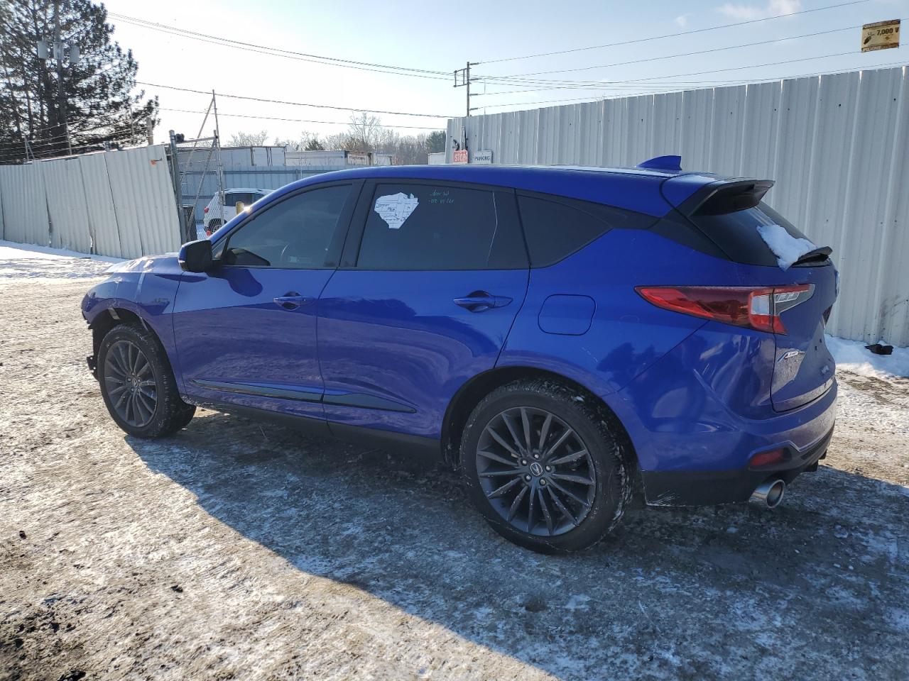 2022 Acura RDX VIN 5J8TC2H87NL016424 Copart auction photo, front end / rejected repair damage thumbnail 2