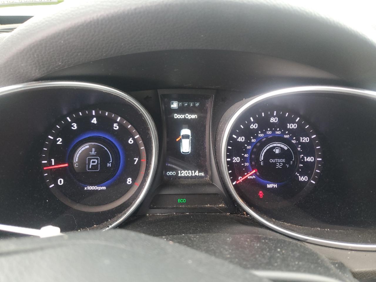 2013 Hyundai Santa Fe VIN 5XYZU3LB2DG122448 Copart auction photo, front end / rear end damage thumbnail 9