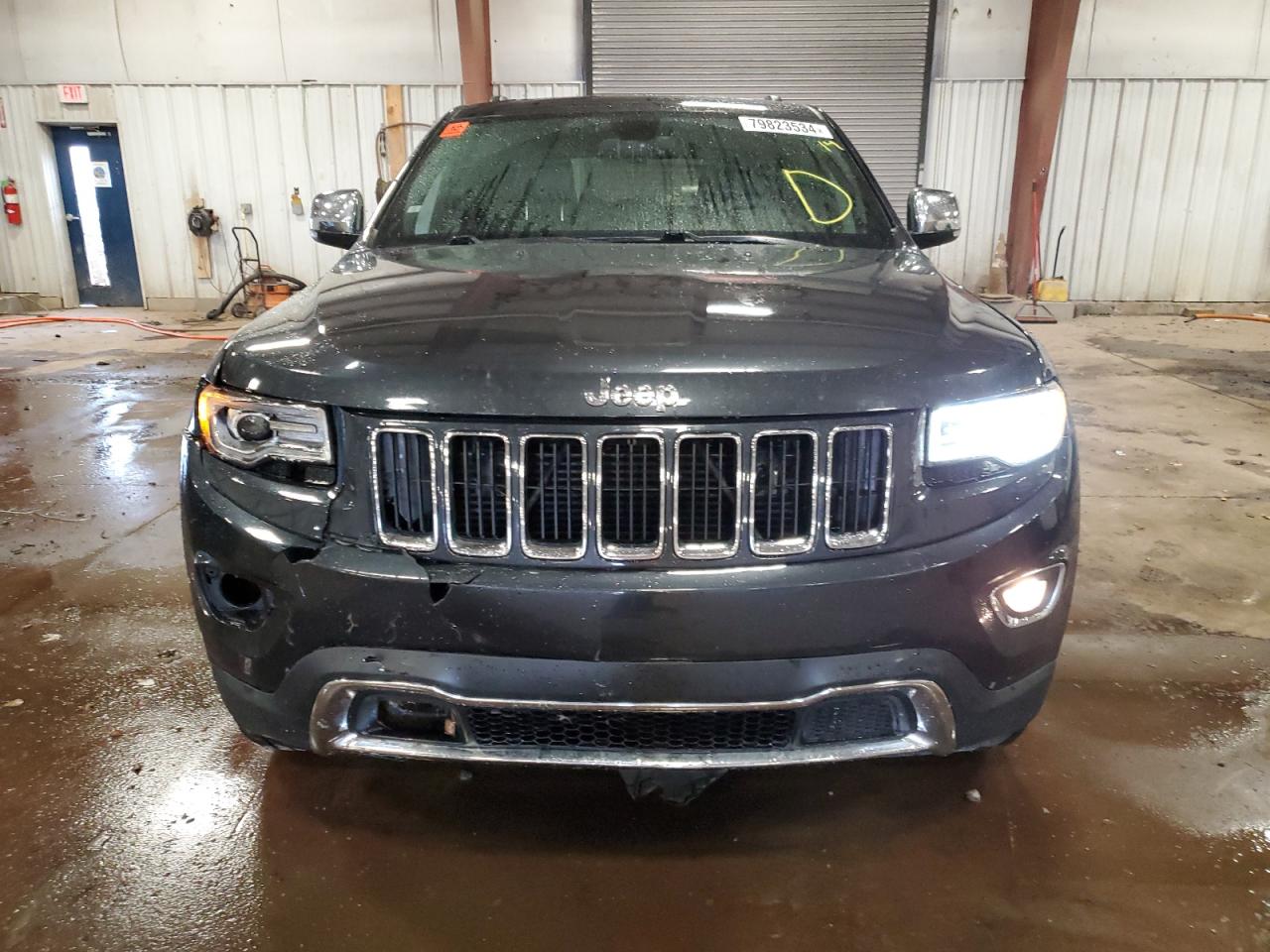 2014 Jeep Grand Cherokee VIN 1C4RJFBM8EC378757 Copart auction photo, front end / side damage thumbnail 5
