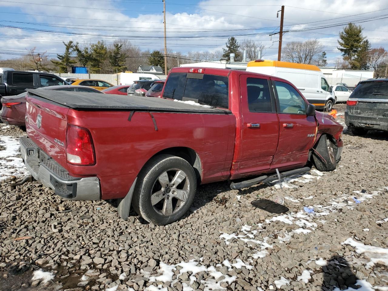 2010 Dodge RAM VIN 1D7RV1GT3AS114083 Copart auction photo, front end / side damage thumbnail 3
