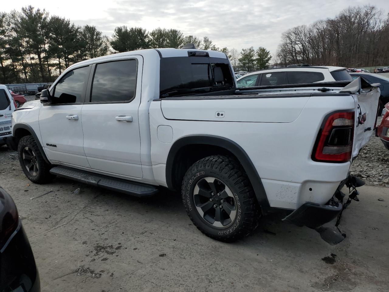 2021 RAM 1500 VIN 1C6SRFLT3MN511659 Copart auction photo, rear end / front end damage thumbnail 2