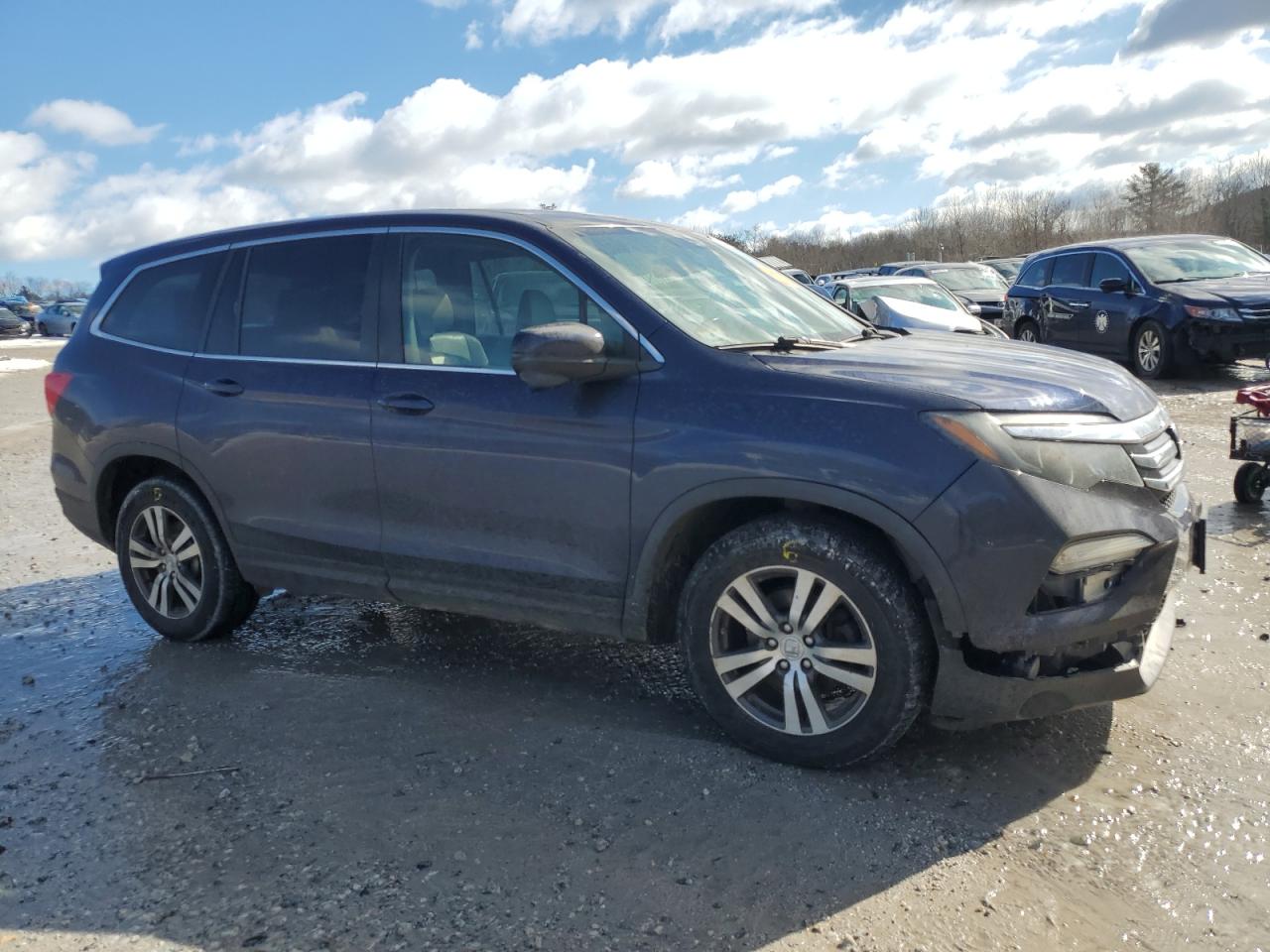 2017 Honda Pilot VIN 5FNYF6H53HB035987 Copart auction photo, front end / undercarriage damage thumbnail 4