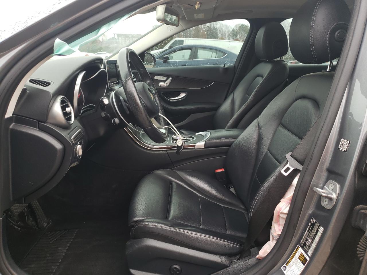 2017 Mercedes-Benz C-klasse VIN 55SWF4KB9HU201437 Copart auction photo, front end / side damage thumbnail 7