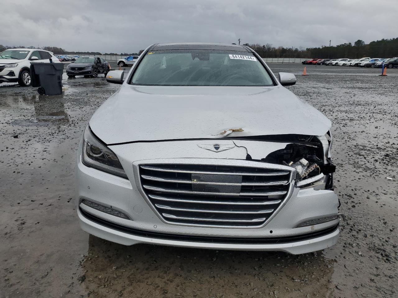 2015 Hyundai Genesis VIN KMHGN4JF0FU078138 Copart auction photo, front end damage thumbnail 5