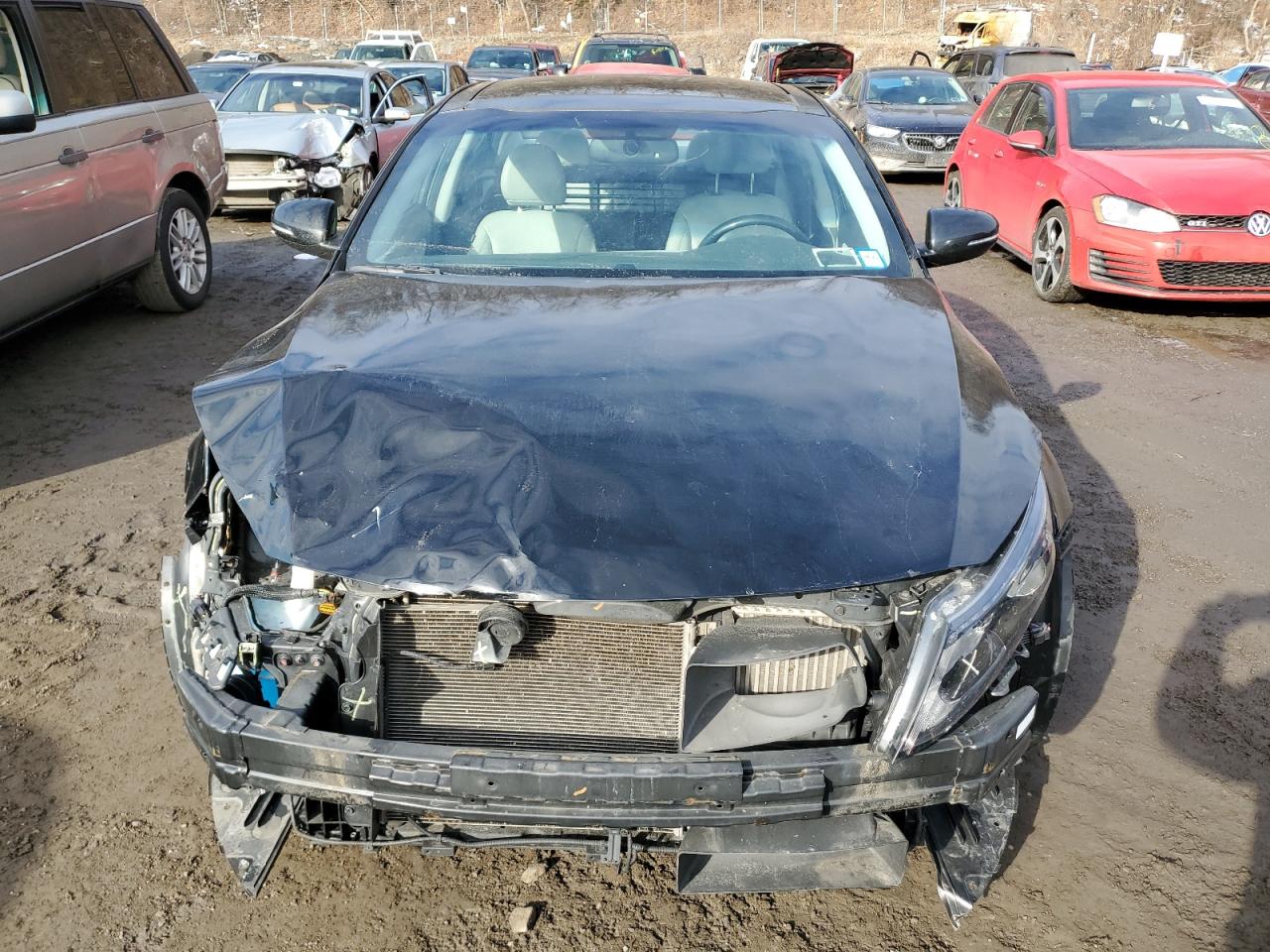 2015 KIA Optima VIN 5XXGR4A63FG410376 Copart auction photo, front end / minor dent/scratches damage thumbnail 5
