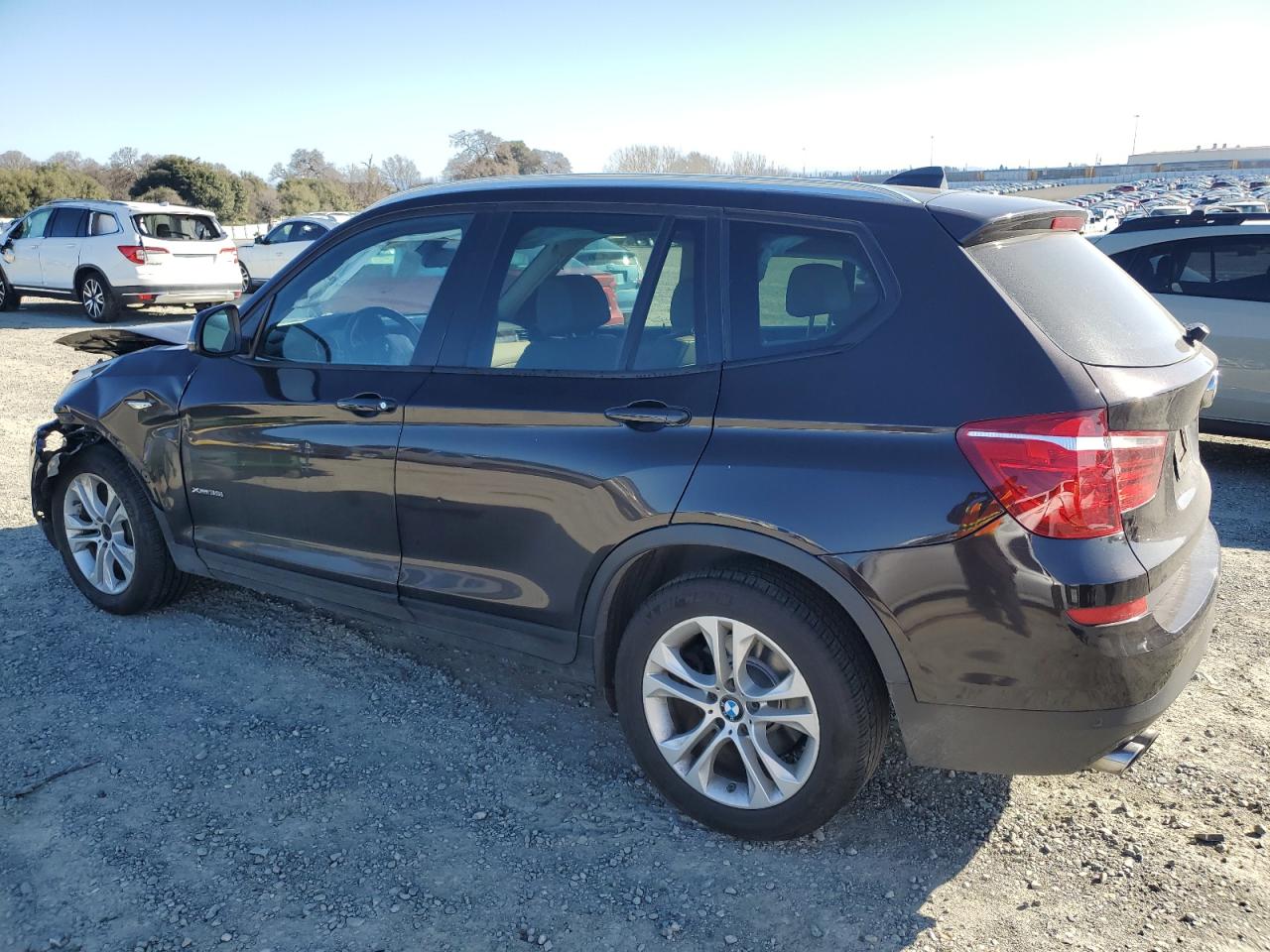2015 BMW X3 VIN 5UXWX7C57F0K35167 Copart auction photo, front end / side damage thumbnail 2