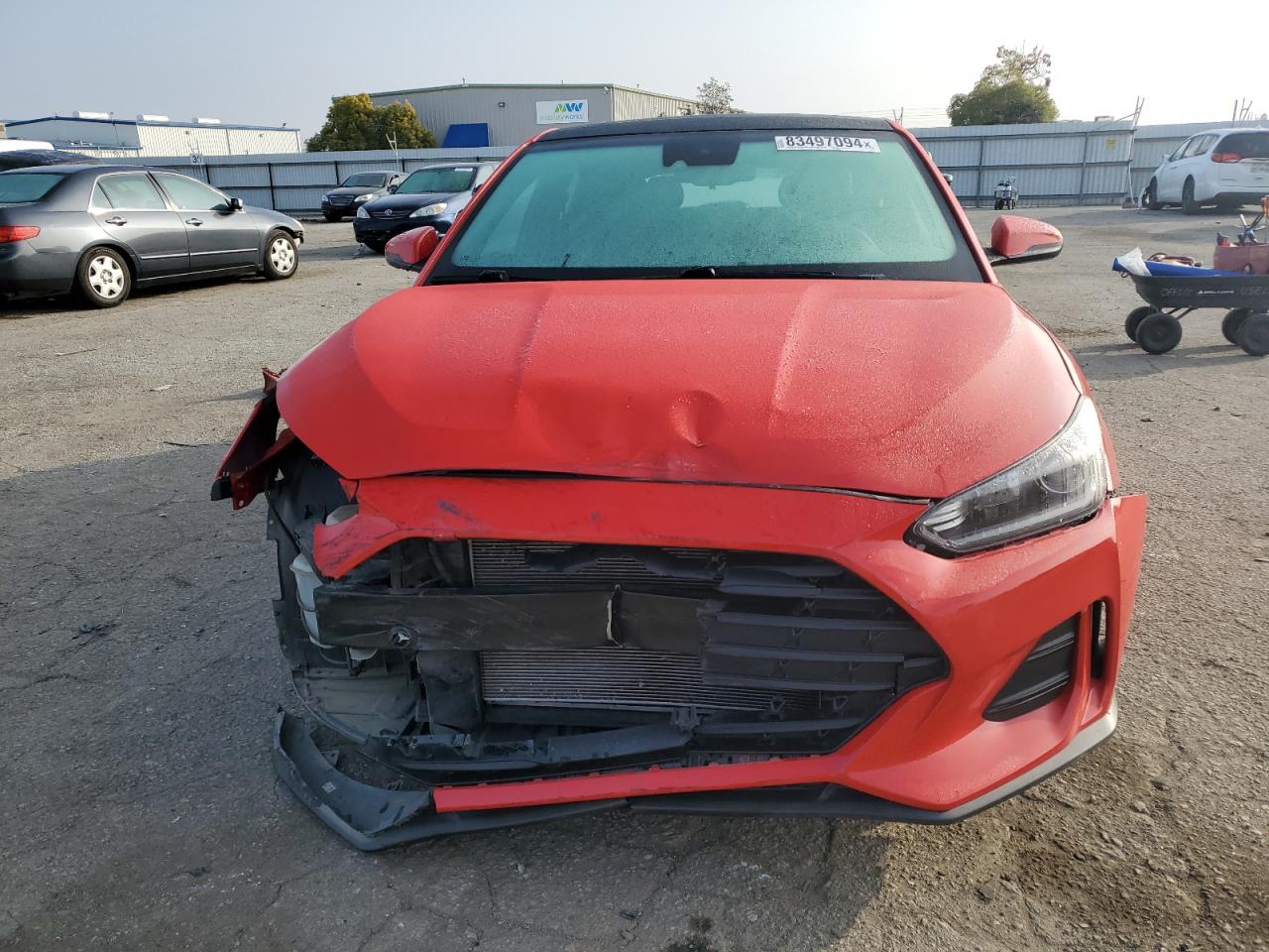 2020 Hyundai Veloster VIN KMHTG6AF0LU030431 Copart auction photo, front end damage thumbnail 5
