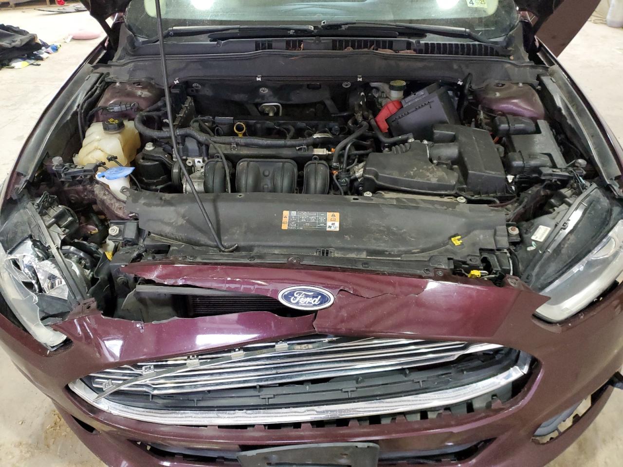 2013 Ford Fusion VIN 3FA6P0H71DR134681 Copart auction photo, front end / undercarriage damage thumbnail 12