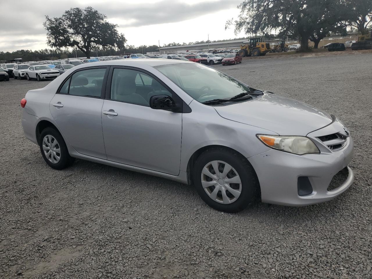 2011 Toyota Corolla VIN 2T1BU4EE5BC573817 Copart auction photo, side / front end damage thumbnail 4