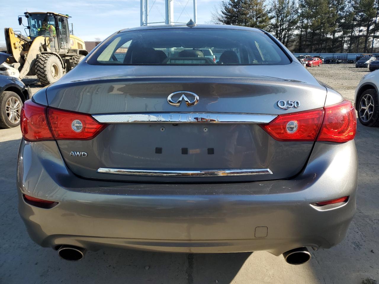 2016 Infiniti Q50 VIN JN1CV7ARXGM253725 Copart auction photo, front end / side damage thumbnail 6