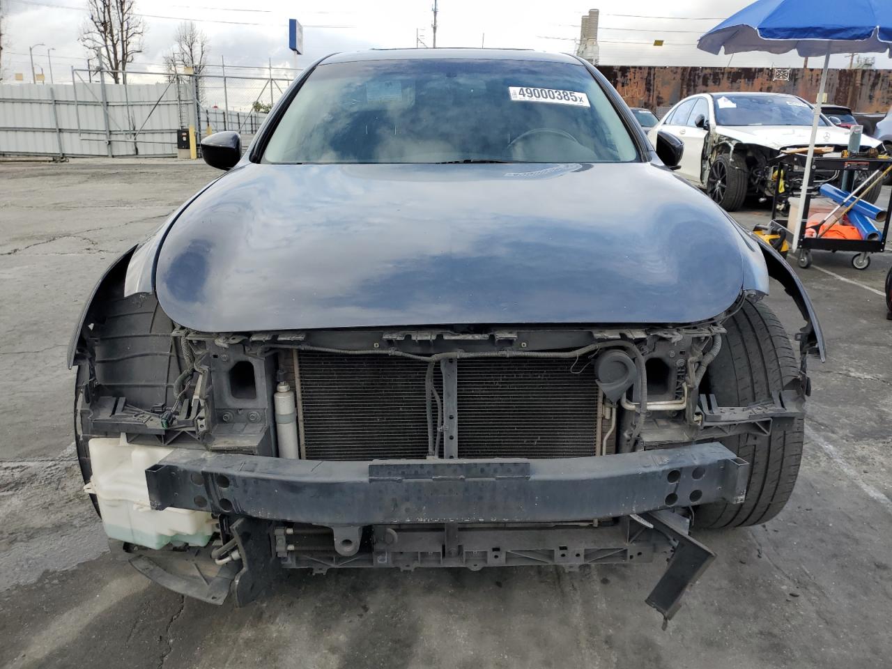 2009 Infiniti G VIN JNKCV61E49M300494 Copart auction photo, vandalism / front end damage thumbnail 5