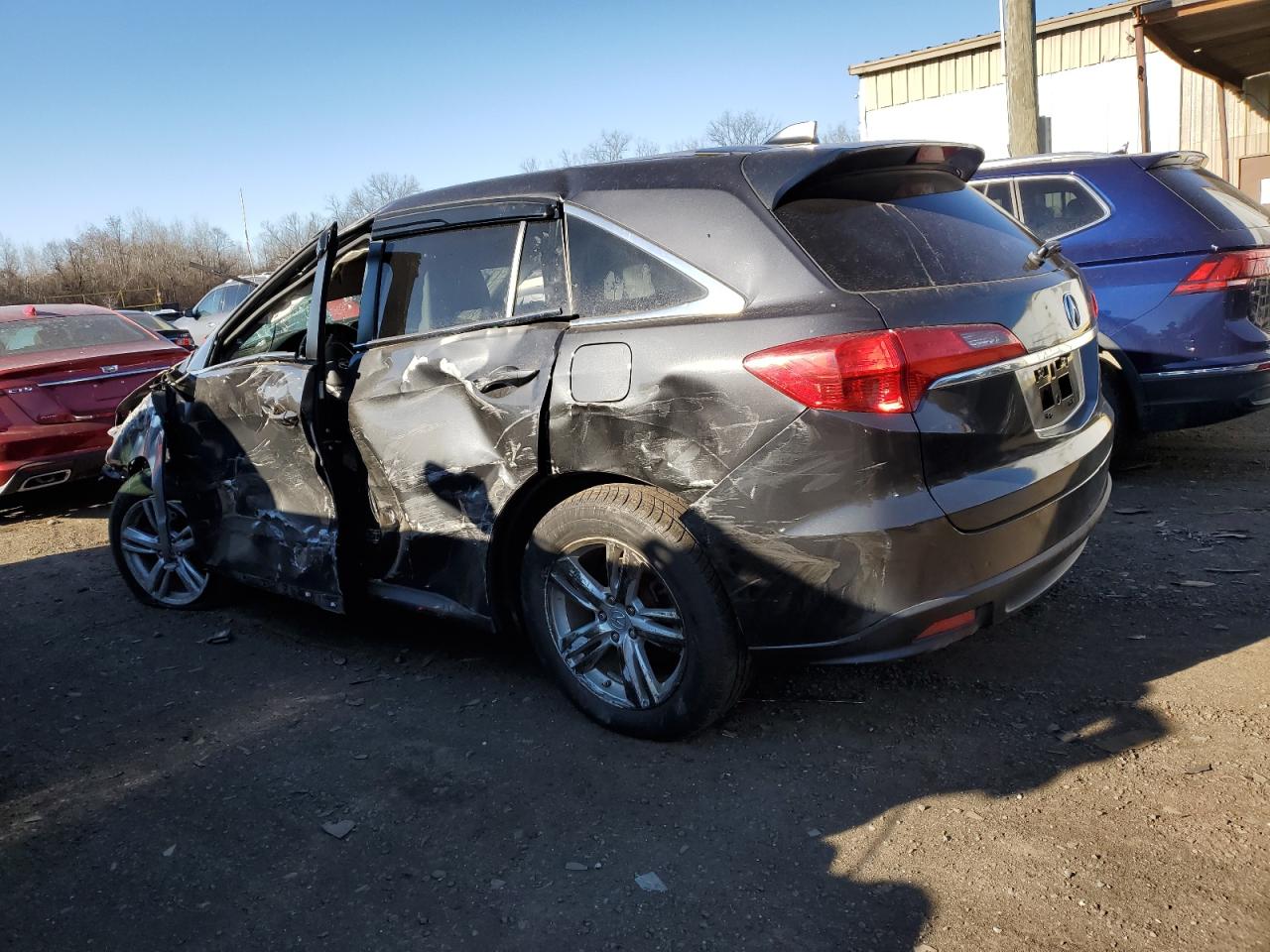 2013 Acura RDX VIN 5J8TB4H54DL015203 Copart auction photo, all over / rollover damage thumbnail 2