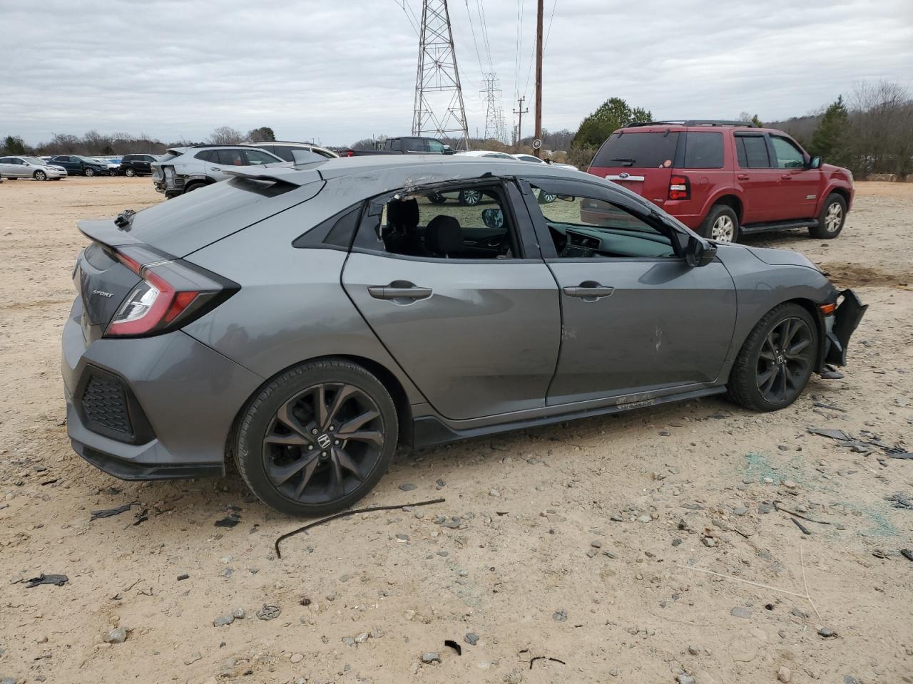 2017 Honda Civic VIN SHHFK7H4XHU204966 Copart auction photo, all over damage thumbnail 3