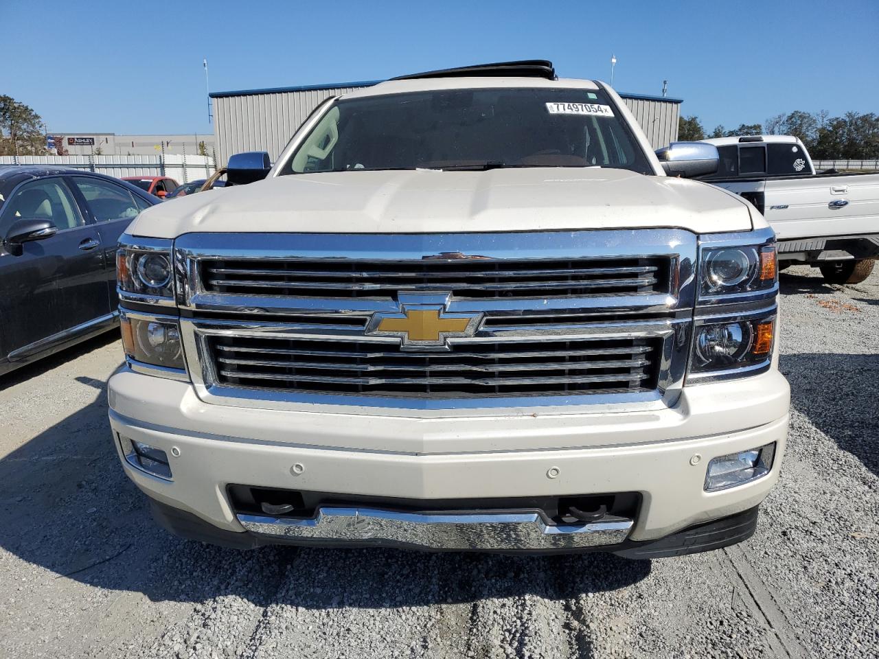 2014 Chevrolet Silverado VIN 3GCUKTEC4EG352145 Copart auction photo, top/roof / side damage thumbnail 5
