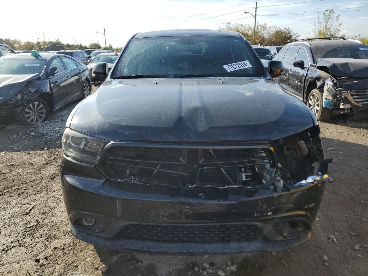 2014 Dodge Durango VIN 1C4RDJDG6EC586525 Copart auction photo, front end / minor dent/scratches damage thumbnail 5