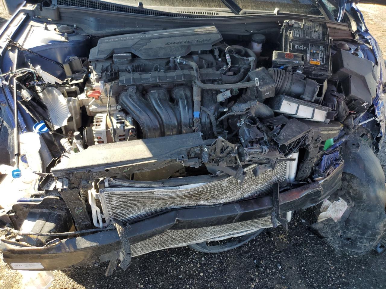 2021 Hyundai Elantra VIN 5NPLL4AG5MH053017 Copart auction photo, front end damage thumbnail 11