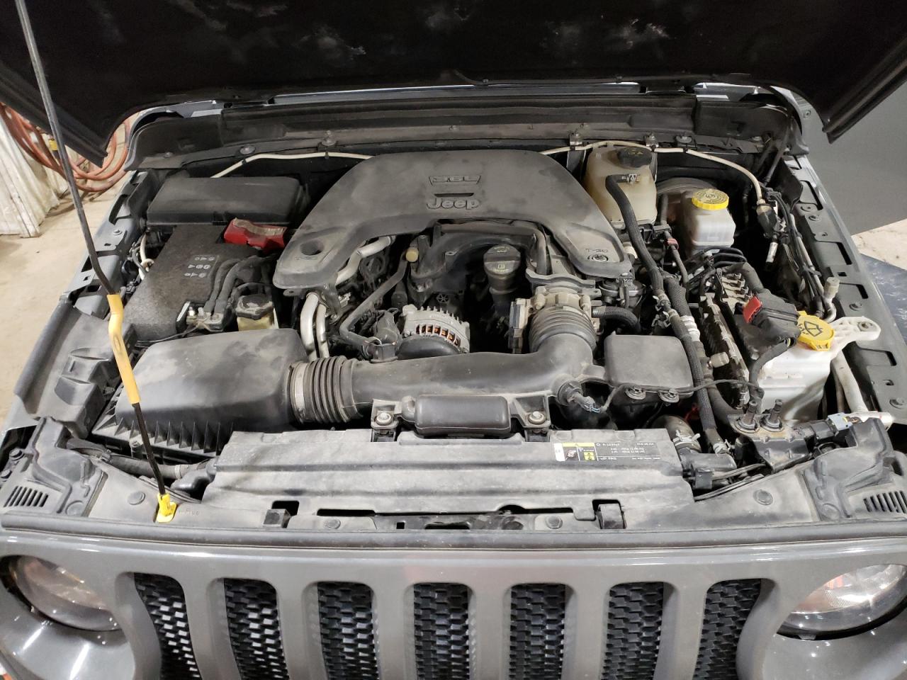 2018 Jeep Wrangler VIN 1C4HJXDG2JW253870 Copart auction photo, all over damage thumbnail 12