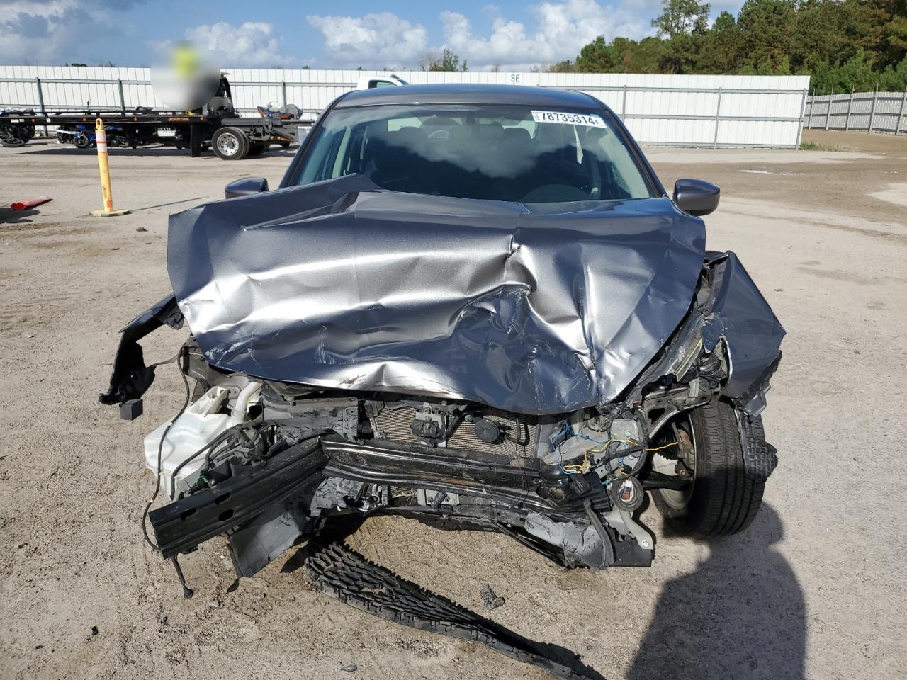 2017 Nissan Sentra VIN 3N1AB7AP1HY240942 Copart auction photo, front end / side damage thumbnail 5