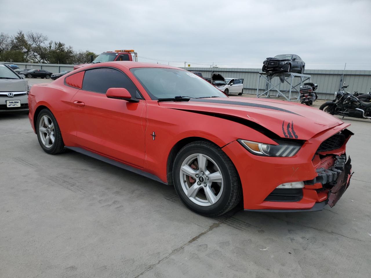 2016 Ford Mustang VIN 1FA6P8AM8G5242382 Copart auction photo, front end damage thumbnail 4