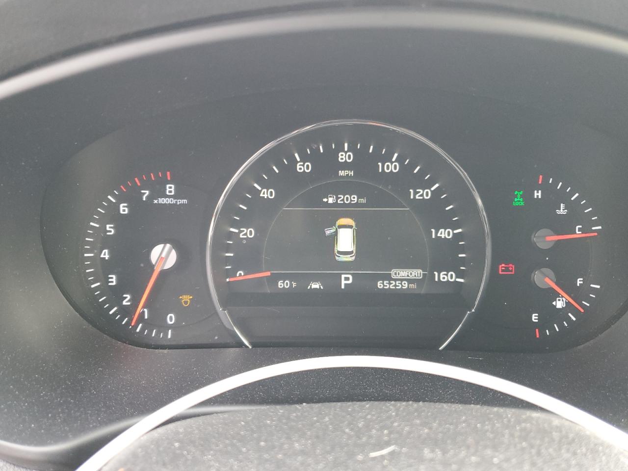 2019 KIA Sorento VIN 5XYPKDA55KG534456 Copart auction photo, front end / minor dent/scratches damage thumbnail 9