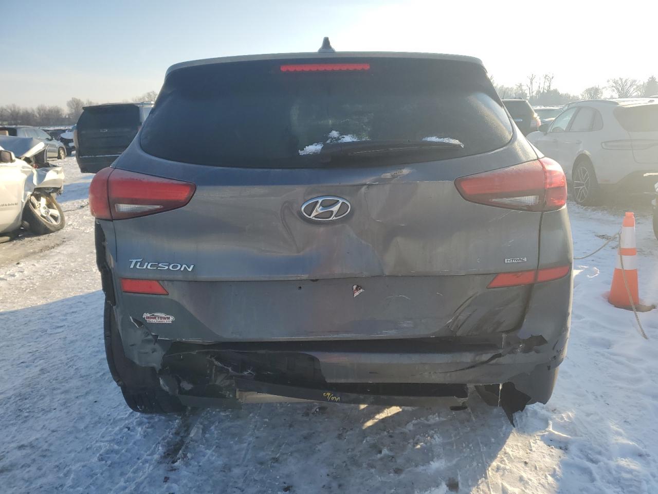 2019 Hyundai Tucson VIN KM8J2CA46KU840177 Copart auction photo, all over damage thumbnail 6
