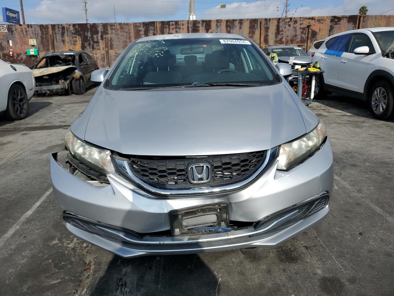 2013 Honda Civic VIN 2HGFB2F53DH503561 Copart auction photo, rear end / front end damage thumbnail 5