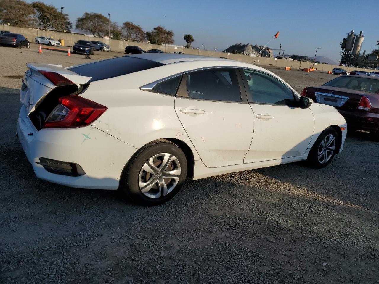 2017 Honda Civic VIN 19XFC2F53HE218226 Copart auction photo, rear end damage thumbnail 3