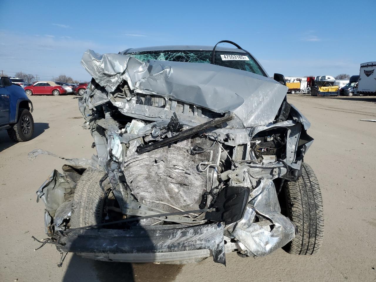 2020 Toyota Tundra VIN 5TFDY5F16LX905782 Copart auction photo, front end / side damage thumbnail 5