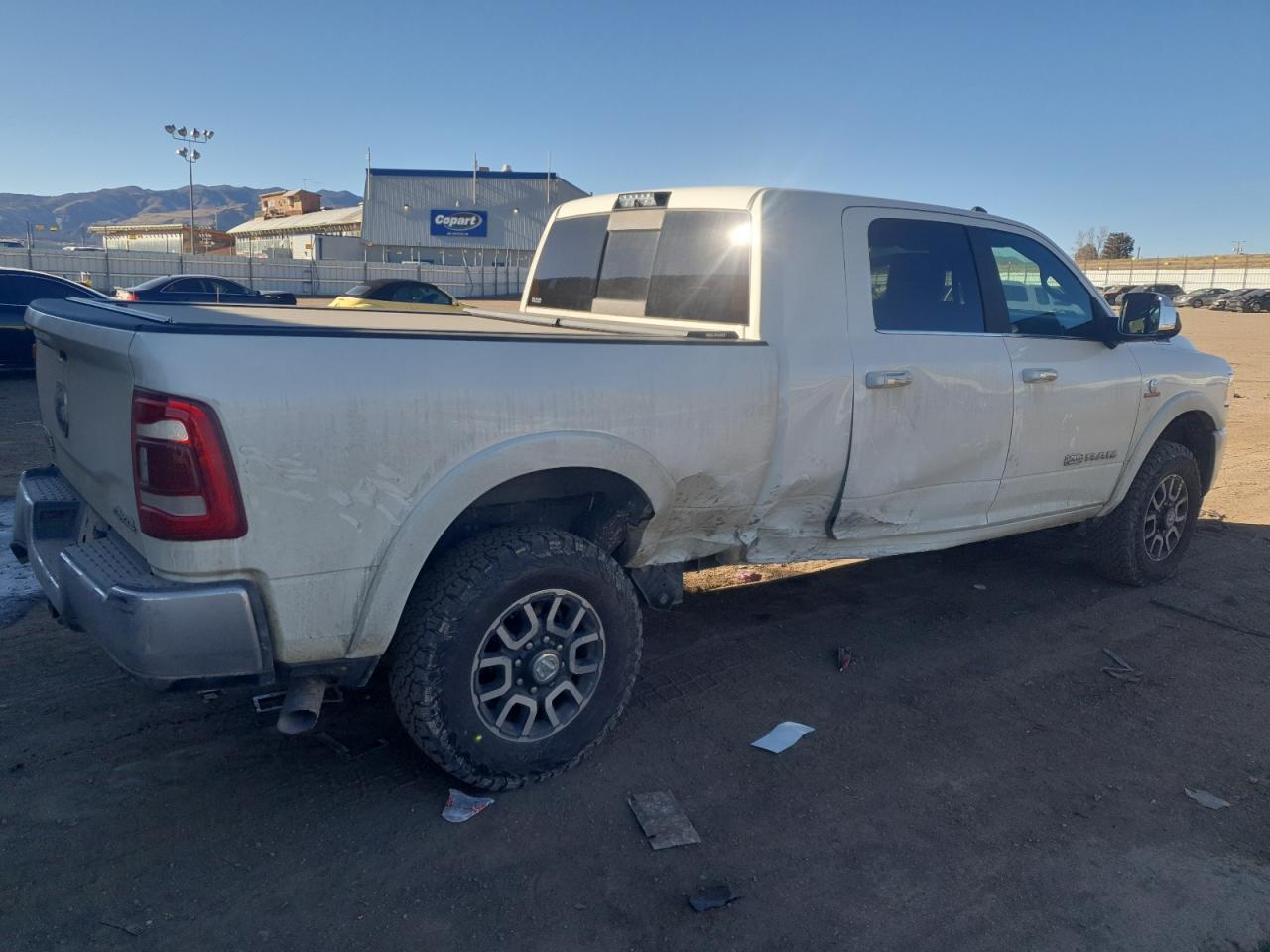 2020 RAM 2500 VIN 3C6UR5PL0LG264167 Copart auction photo, side / rear end damage thumbnail 3