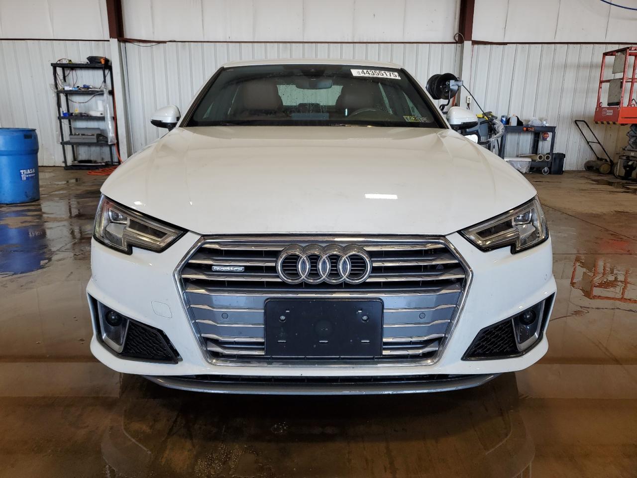 2019 Audi A4 VIN WAUENAF48KA055202 Copart auction photo, front end / side damage thumbnail 5
