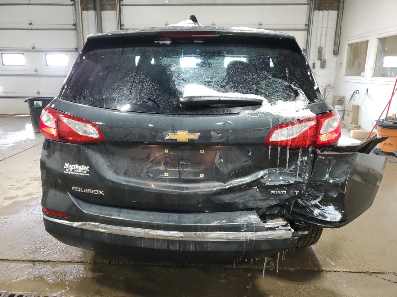 2018 Chevrolet Equinox VIN 3GNAXSEV5JS637452 Copart auction photo, rear end / front end damage thumbnail 6