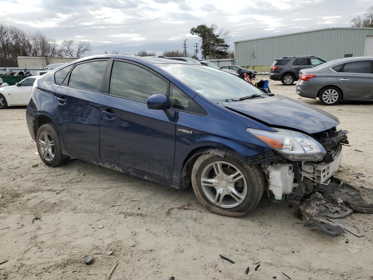 2013 Toyota Prius VIN JTDKN3DU7D1717732 Copart auction photo, front end / minor dent/scratches damage thumbnail 4