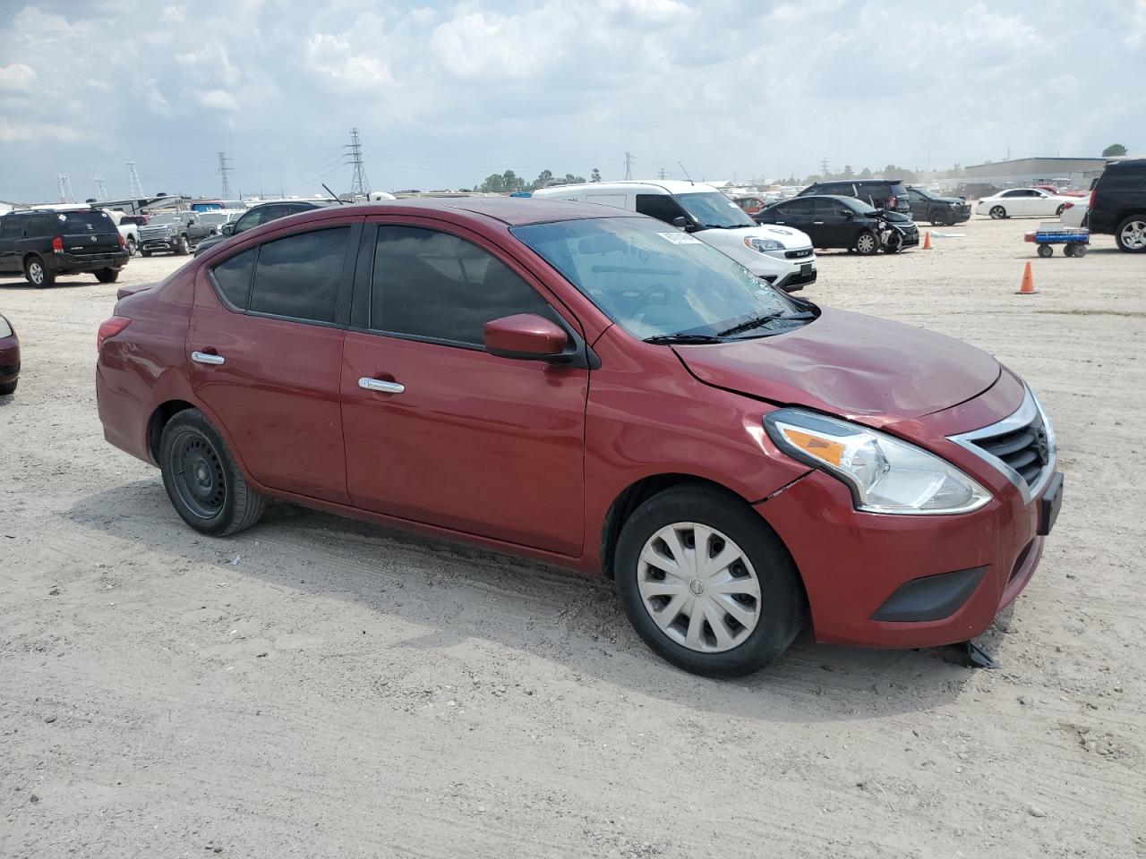 2019 Nissan Versa VIN 3N1CN7AP6KL842661 Copart auction photo, front end damage thumbnail 4