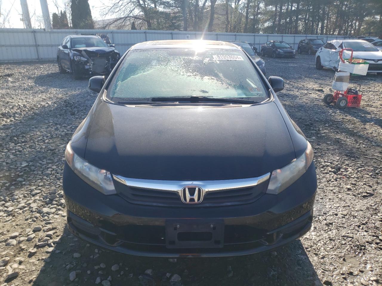 2012 Honda Civic VIN 19XFB2F97CE312141 Copart auction photo, rear end damage thumbnail 5