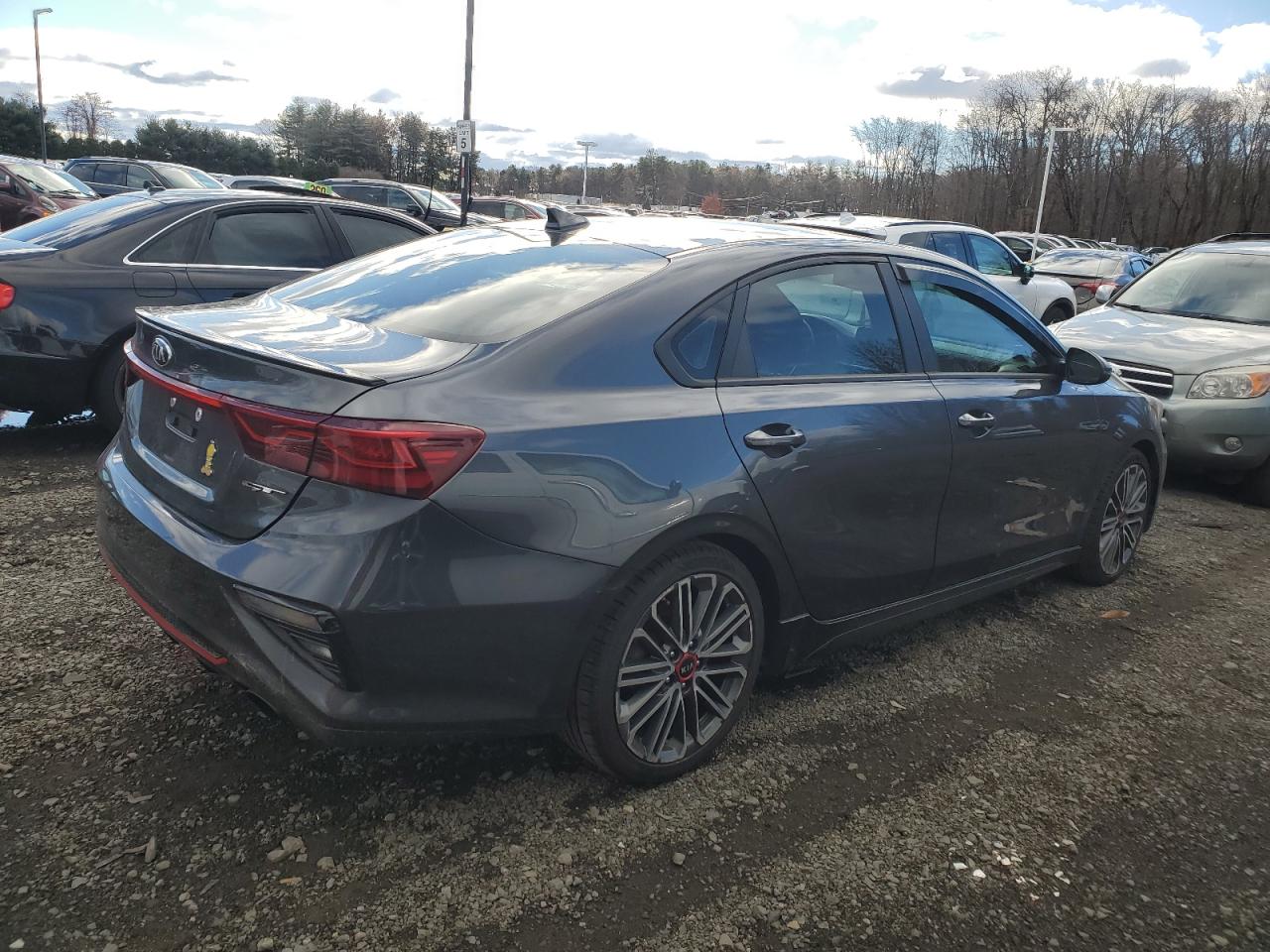 2021 KIA Forte VIN 3KPF44ACXME301077 Copart auction photo, front end / minor dent/scratches damage thumbnail 3