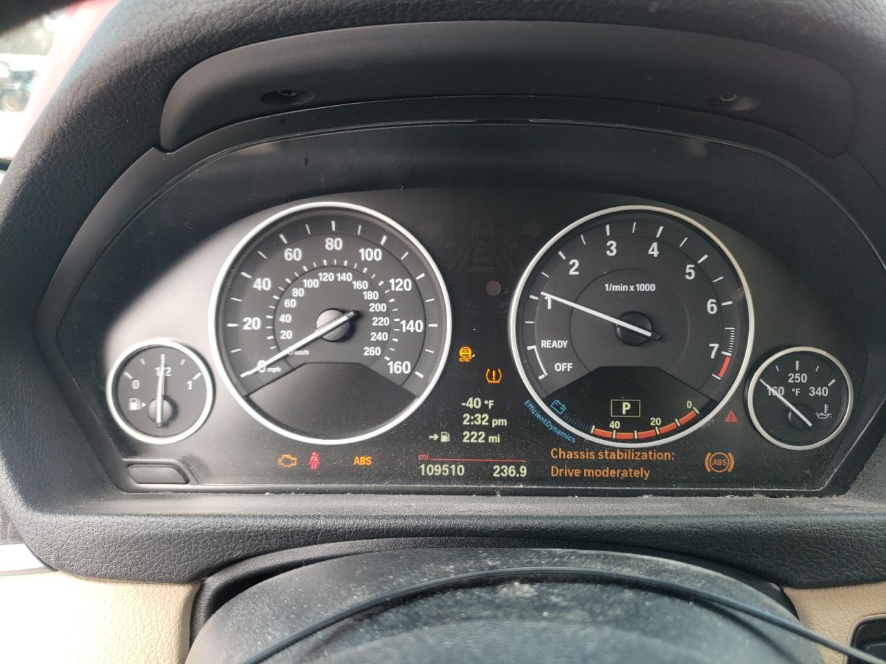 2014 BMW 3er VIN WBA3A5G5XENP32023 Copart auction photo, front end damage thumbnail 9