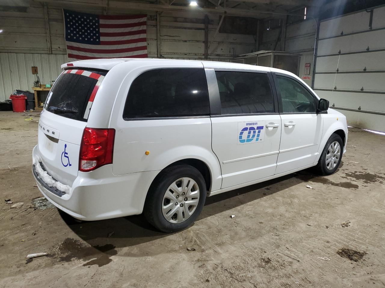 2017 Dodge Caravan VIN 2C4RDGBGXHR736041 Copart auction photo, mechanical damage thumbnail 3