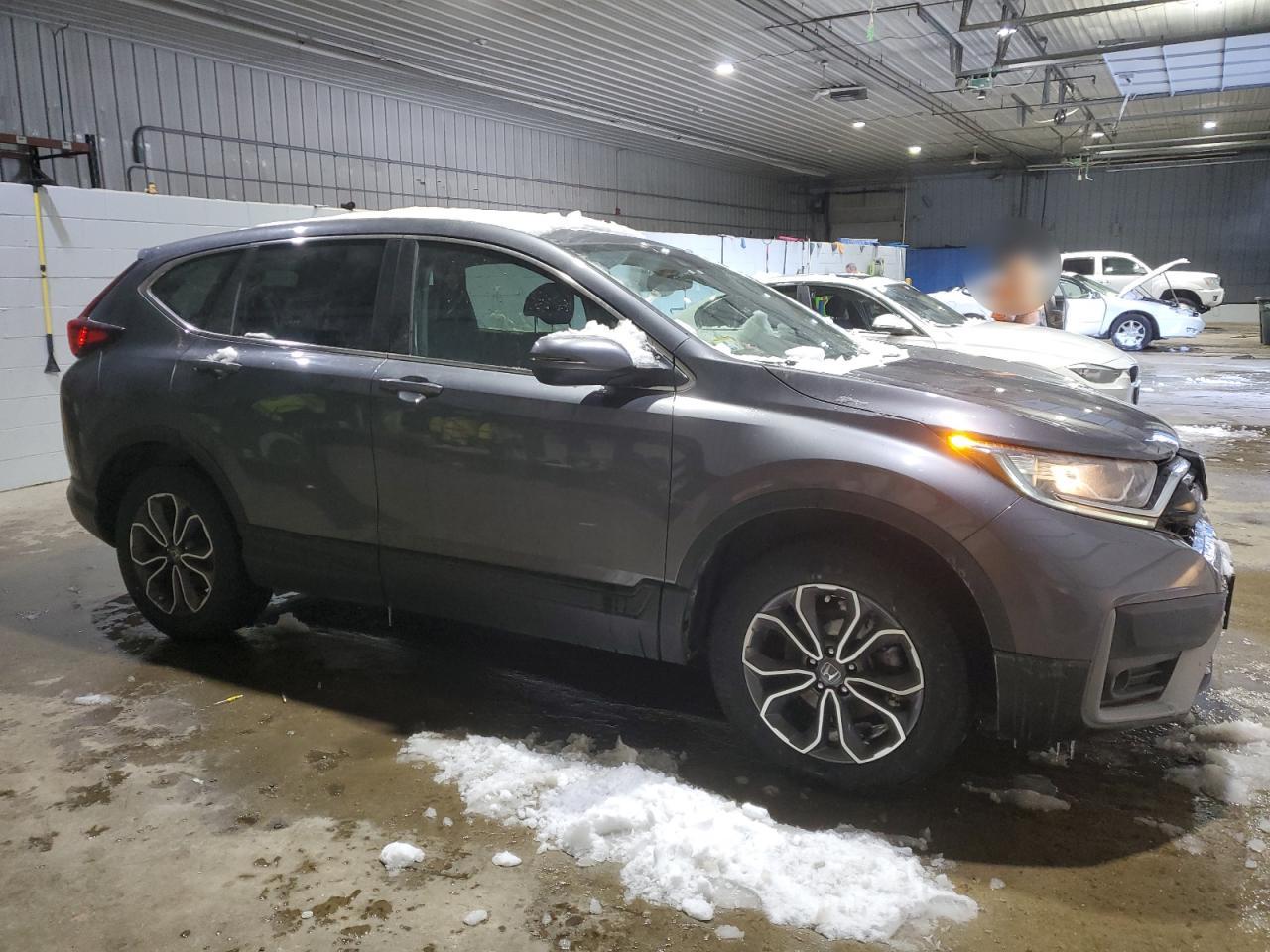 2021 Honda CR-V VIN 2HKRW2H53MH609318 Copart auction photo, front end / side damage thumbnail 4