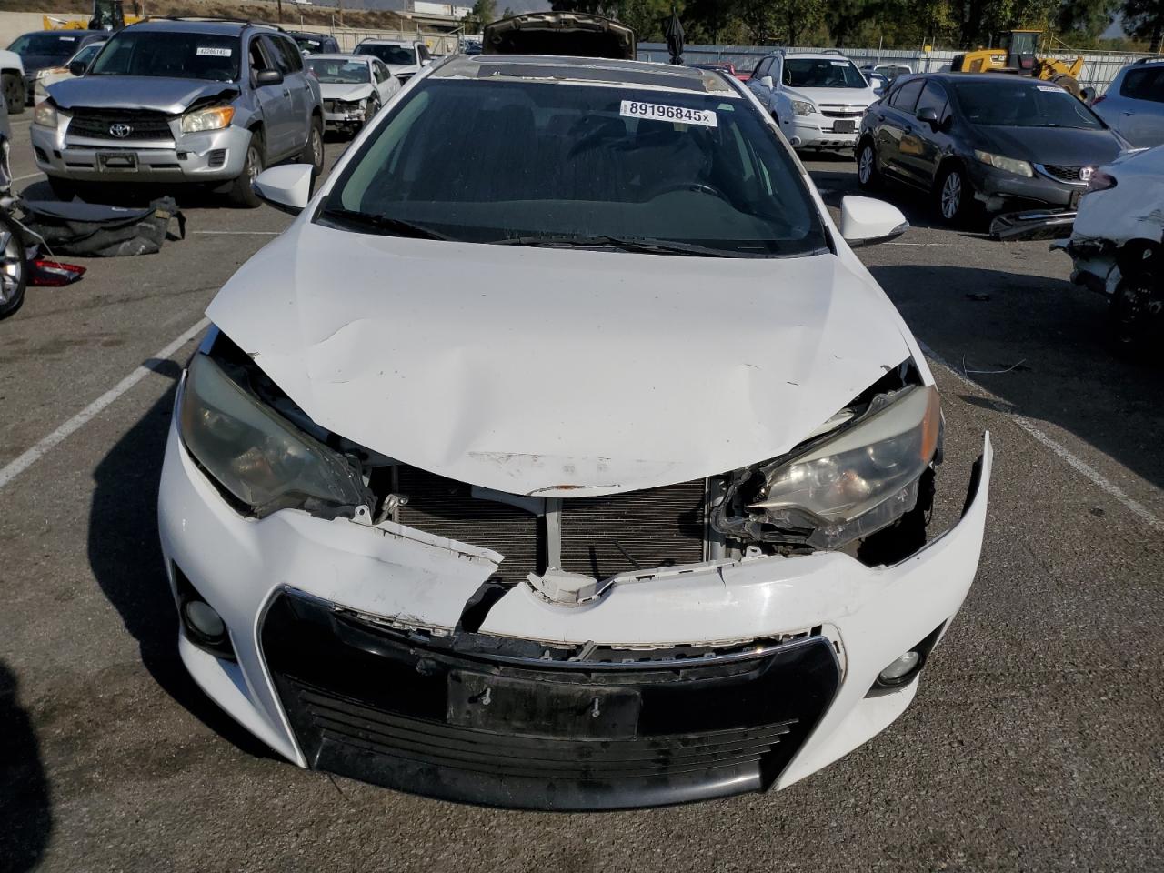 2014 Toyota Corolla VIN 5YFBURHE8EP092456 Copart auction photo, undercarriage / all over damage thumbnail 5