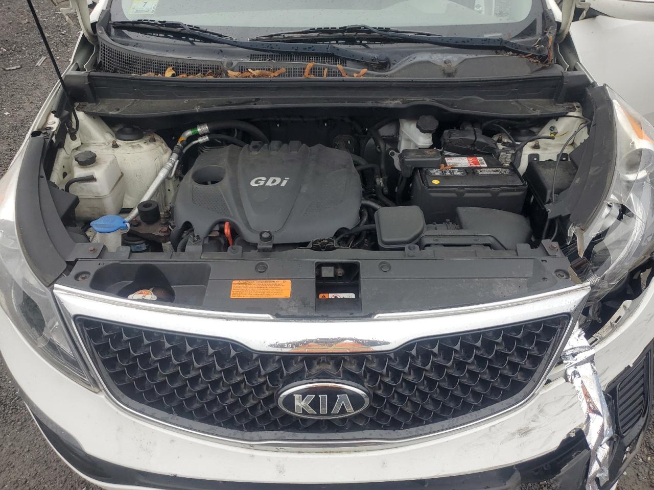 2015 KIA Sportage VIN KNDPBCAC0F7776244 Copart auction photo, front end / side damage thumbnail 12
