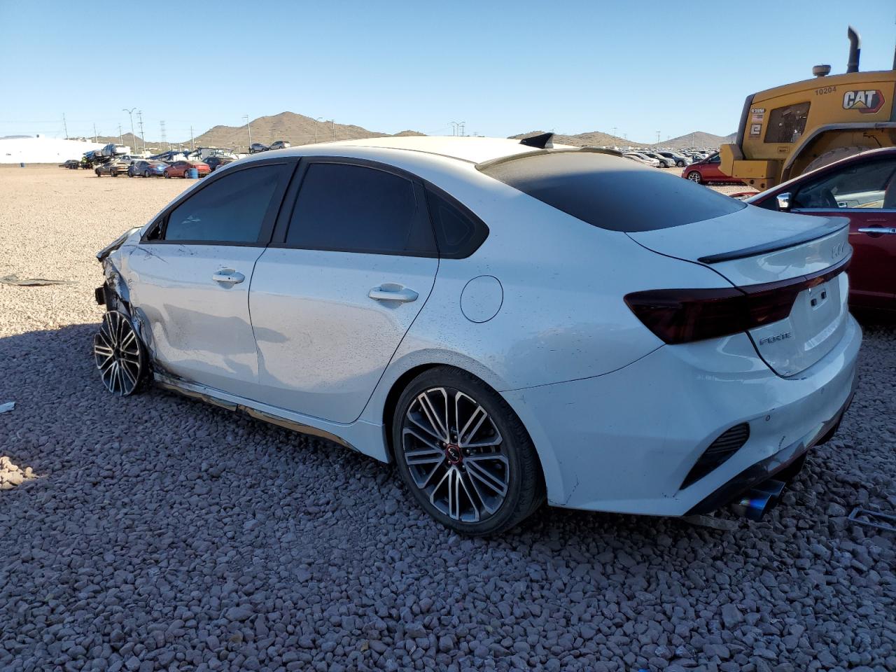 2023 KIA Forte VIN 3KPF44AC5PE621296 Copart auction photo, front end / side damage thumbnail 2