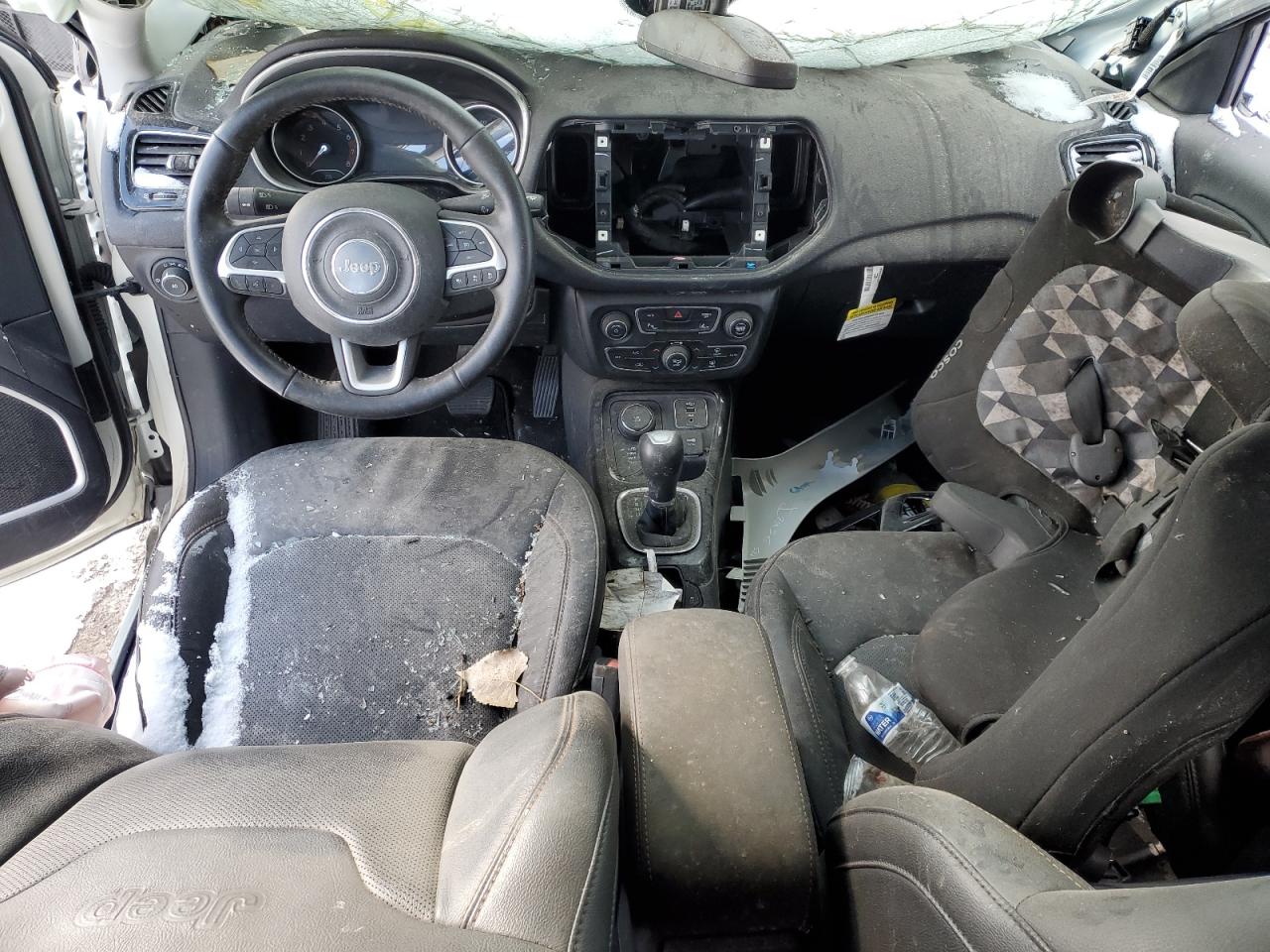 2021 Jeep Compass VIN 3C4NJDCB4MT539656 Copart auction photo, all over damage thumbnail 8
