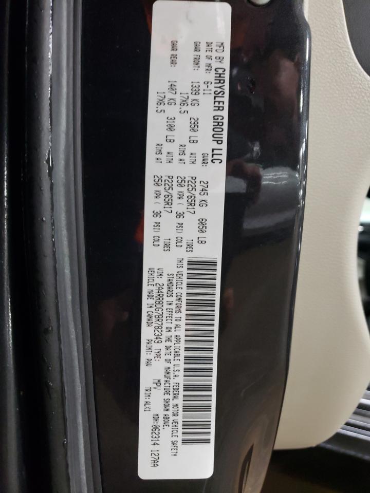 2011 Chrysler Town & Country VIN 2A4RR8DG7BR782349 Copart auction photo, rear end / minor dent/scratches damage thumbnail 13