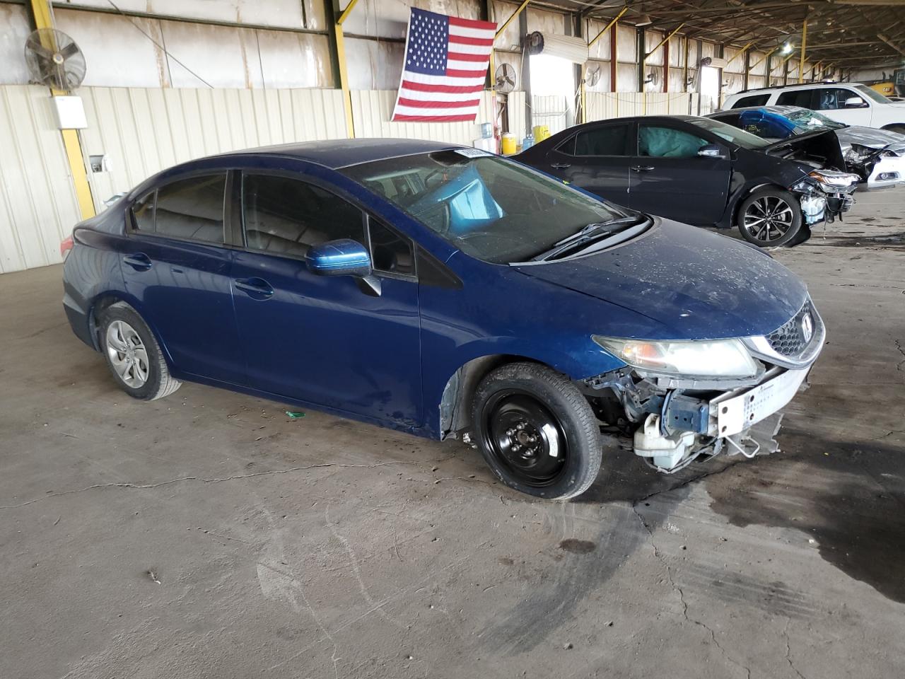 2014 Honda Civic VIN 19XFB2F56EE222589 Copart auction photo, front end / minor dent/scratches damage thumbnail 4