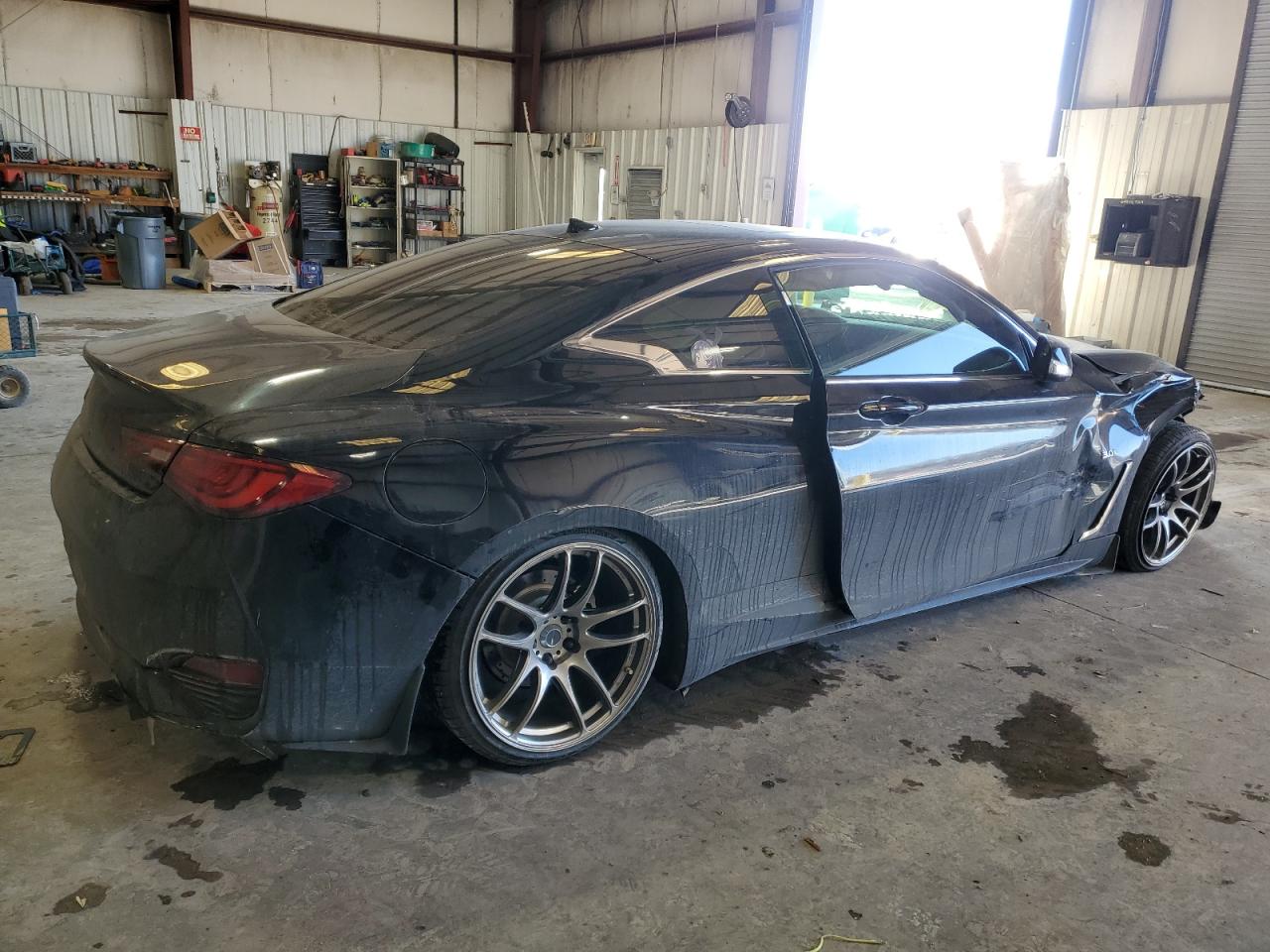 2018 Infiniti Q60 VIN JN1EV7EL0JM391683 Copart auction photo, front end / undercarriage damage thumbnail 3
