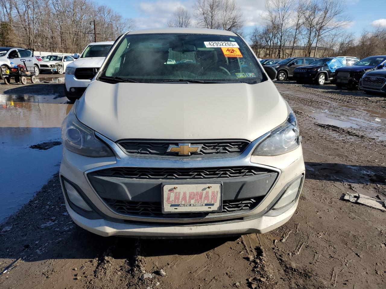 2019 Chevrolet Spark VIN KL8CB6SAXKC719850 Copart auction photo, side / front end damage thumbnail 5